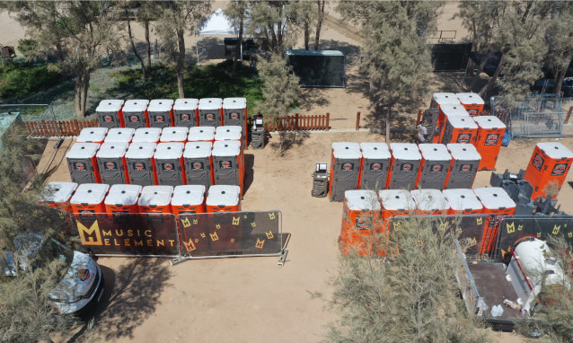 Portable toilets for eevnts Cyprus